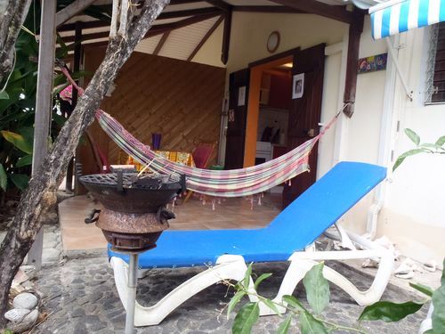 Deshaies Guadeloupe: terrasse du studio